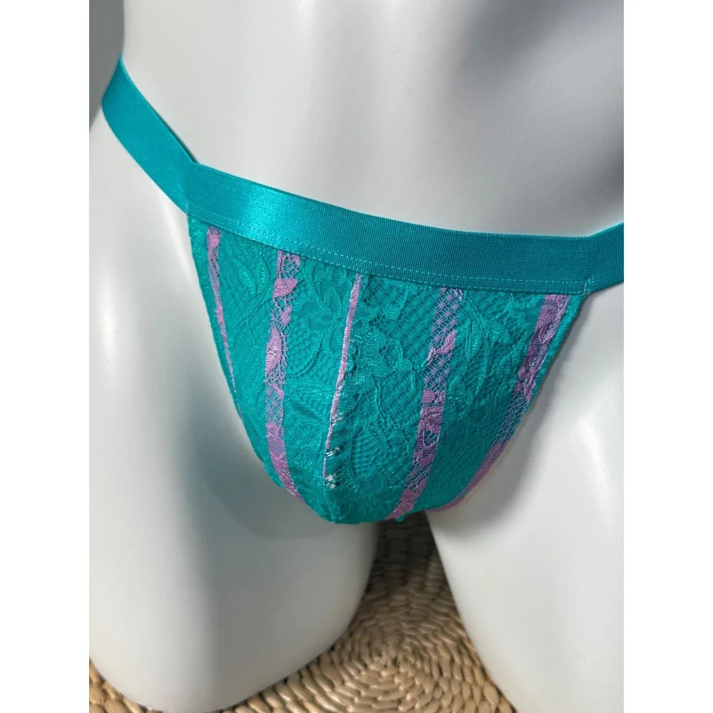 Cosabella Never Say Never Andaman Stripe Italian Lace Thong for‎ Men M